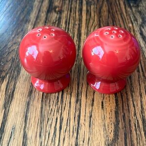 Fiesta Ware Red Salt and Pepper Shakers